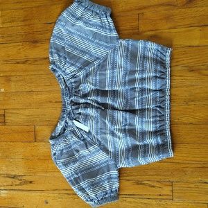 Madewell striped crop top